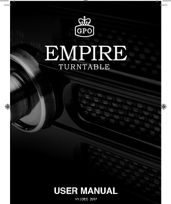 Empire Turntable User manual